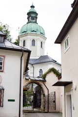 Fototapeta na wymiar Architecture in center of Salzburg, Austria.