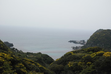 海と山