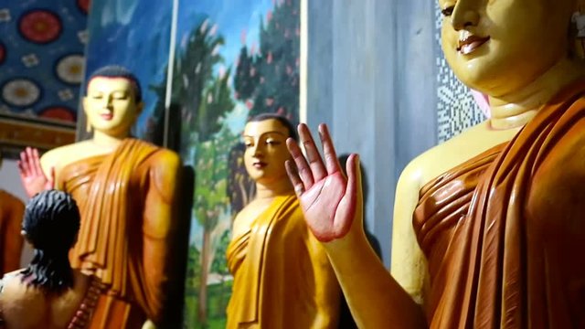 Buddha statue in a Buddhist temple.