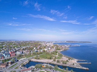 Naklejka premium Aerial view of City Tallinn Estonia