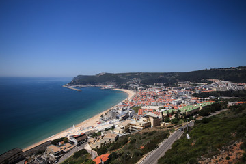Fototapeta na wymiar Beautiful view of Sesimbra village in Portugal