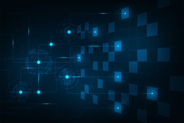 Electronic circuit design background in the concept of technology.