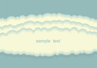 Vector clouds background