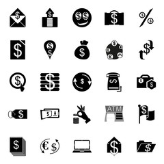 Currency icons set