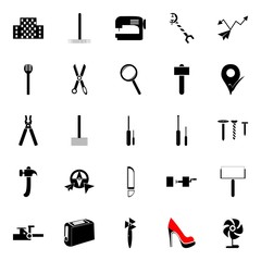 Fototapeta premium instruments and tools icons set