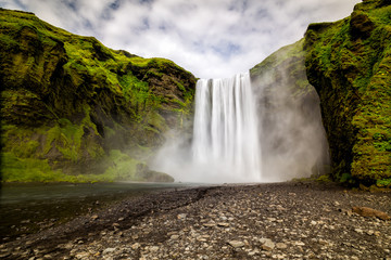 Skogafoss waterfall. Iceland.