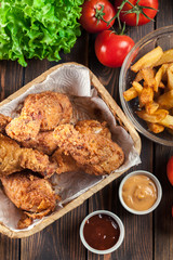 Breaded crispy fried kentucky chicken drumctick © Sławomir Fajer