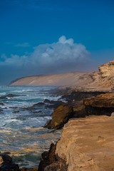 Fototapeta na wymiar Westküste von Fuerteventura Blick in Richtung La Pared