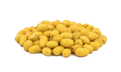 Sweet Khirni Fruit isolated on white background