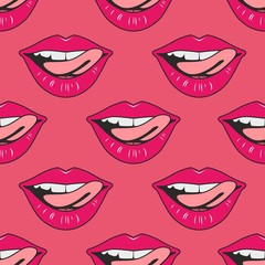 Fototapeta premium Lips Pattern