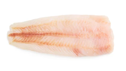 Fotobehang Raw fish fillet © gertrudda