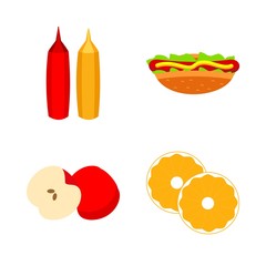 icons about Food with lime, organic, dinner, restaurant and vitamin