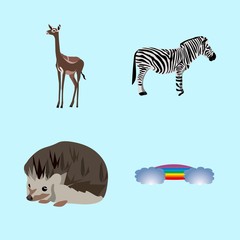 icons about Animal with gazelle, desing, head, standing and springbook