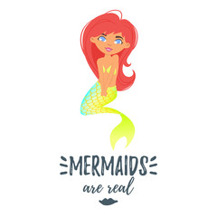 cute mermaid character