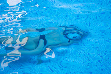 blur man in the pool