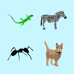 icons about Animal with black, zoo, style, fur and colouring