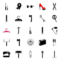 Obraz premium instruments and tools icons set