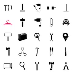 Obraz premium instruments and tools icons set
