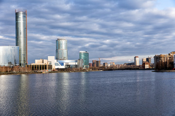 Naklejka premium Skyscrapers of Yekaterinburg, panorama