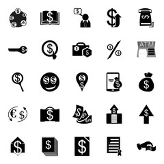 Currency icons set