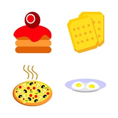 icons about Food with cake, diet, tasty, cooking and cheese