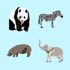icons about Animal with cartoon, smiling, small, print and head