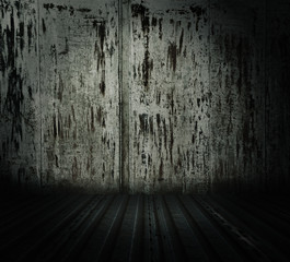 grunge metallic interior