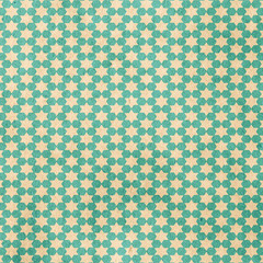 old retro pattern on grungy paper