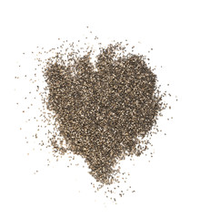 Chia Seeds Isolated