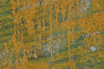 yellow texture of concrete wall in paint
