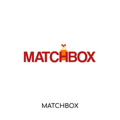 matchbox logo isolated on white background , colorful vector icon, brand sign & symbol for your business