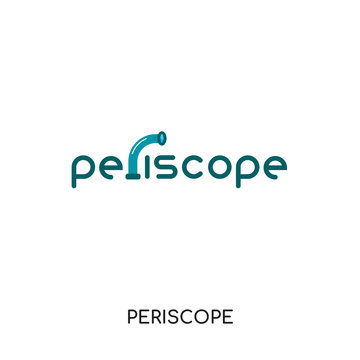 periscope logo vector isolated on white background , colorful vector icon, brand sign & symbol for your business