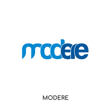 modere vector logo isolated on white background , colorful vector icon, brand sign & symbol for your business