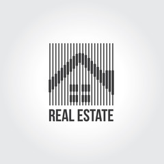Vector logo design template for real estate.