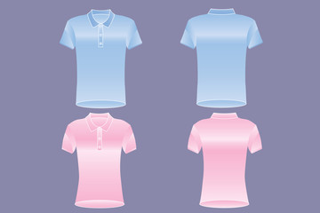 Polo shirt 004. Romantic color