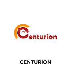 centurion logo isolated on white background , colorful vector icon, brand sign & symbol for your business