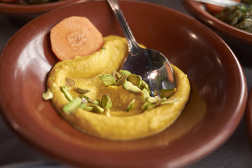 Erlaheb dip with pistachios