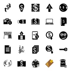 Currency icons set
