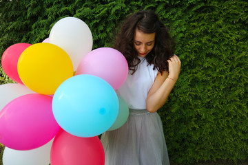 Fototapeta na wymiar Balloons world