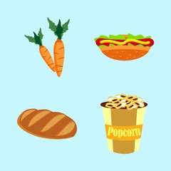 icons about Food with tasty, plant, diet, root and sweets