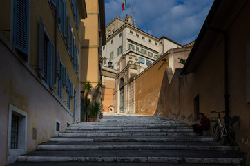 Fototapeta na wymiar Streets of Rome