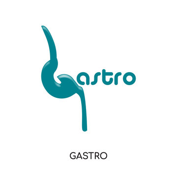 gastro logo isolated on white background , colorful vector icon, brand sign & symbol for your business
