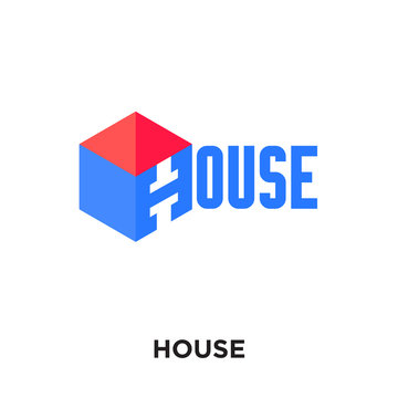 house logo design free isolated on white background , colorful vector icon, brand sign & symbol for your business