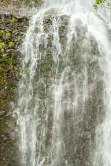 Fototapeta na wymiar Scenic Waterfall Along the Road to Hana Maui