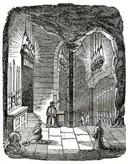 Grotto of the Nativity, birthplace of Jesus (from Das Heller-Magazin, September 27, 1834)