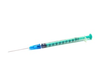 Syringe isolated on white background