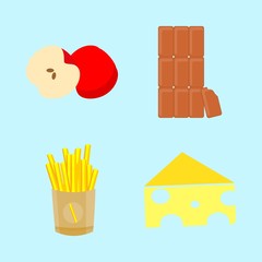 icons about Food with chocolate, organic, tasty, cocoa and piece