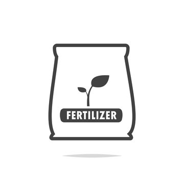 Fertilizer Bag Line Icon Vector