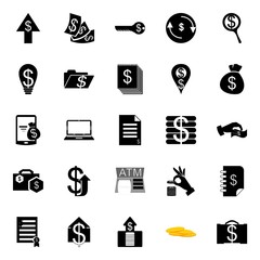 Currency icons set