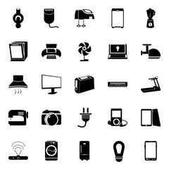 electronic and home tools icons set